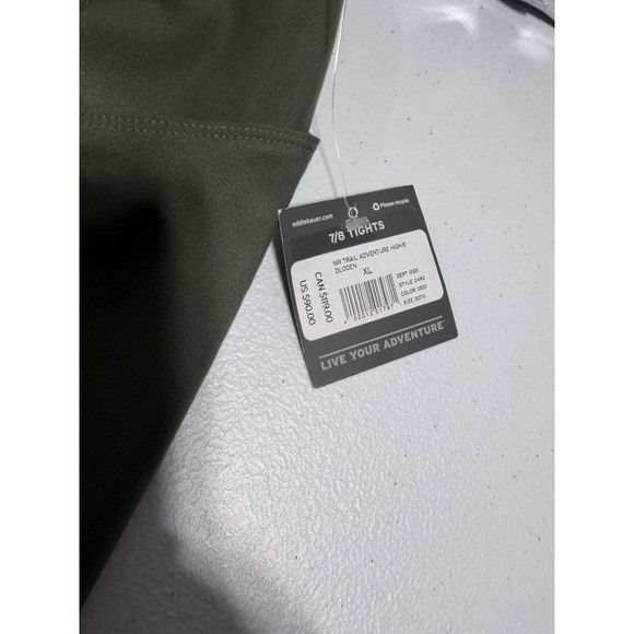 Eddie Bauer WR Trail Adventure High Rise Leggings – Women Size XL – Green NWT - Picture 3 of 9